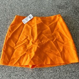 Orange Abercrombie and Fitch Mini Skort